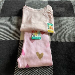 Brand New 3T Girl Toddler Pink Long Sleeve Tee Shirt & leggings by Garanimals